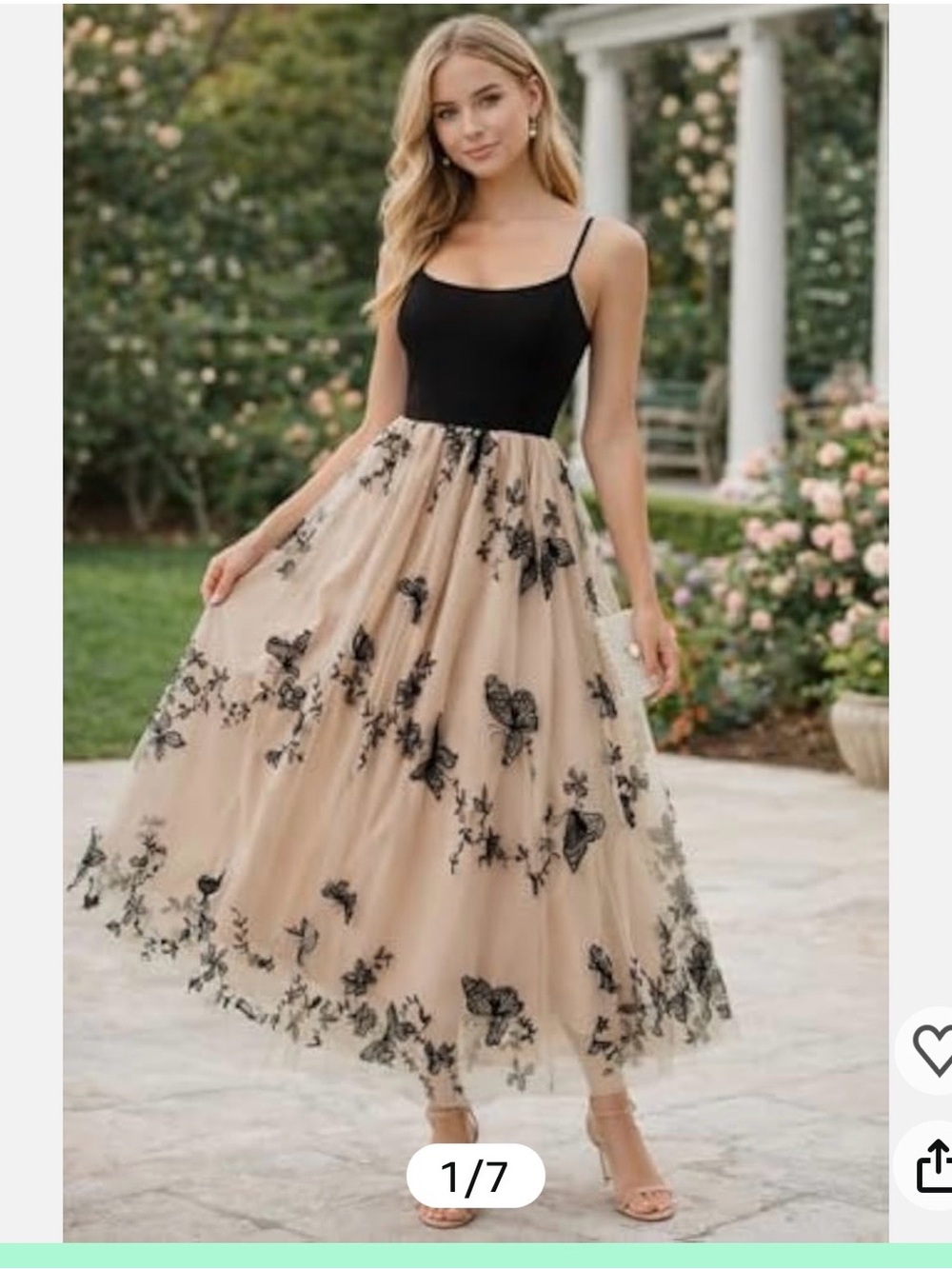Women’s Spaghetti Strap Tulle Dress, Size XL. Brand New, No Tags.